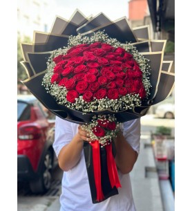 41 adet gül buketi